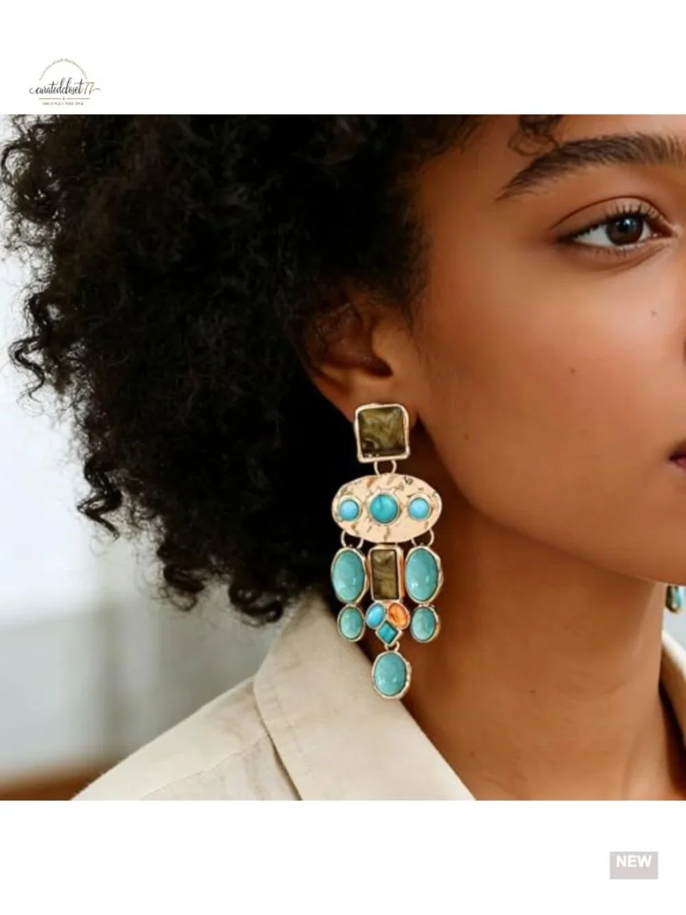 Boho Chandelier Drop & Dangle Earrings Vintage Statement Hippie Jewelry
